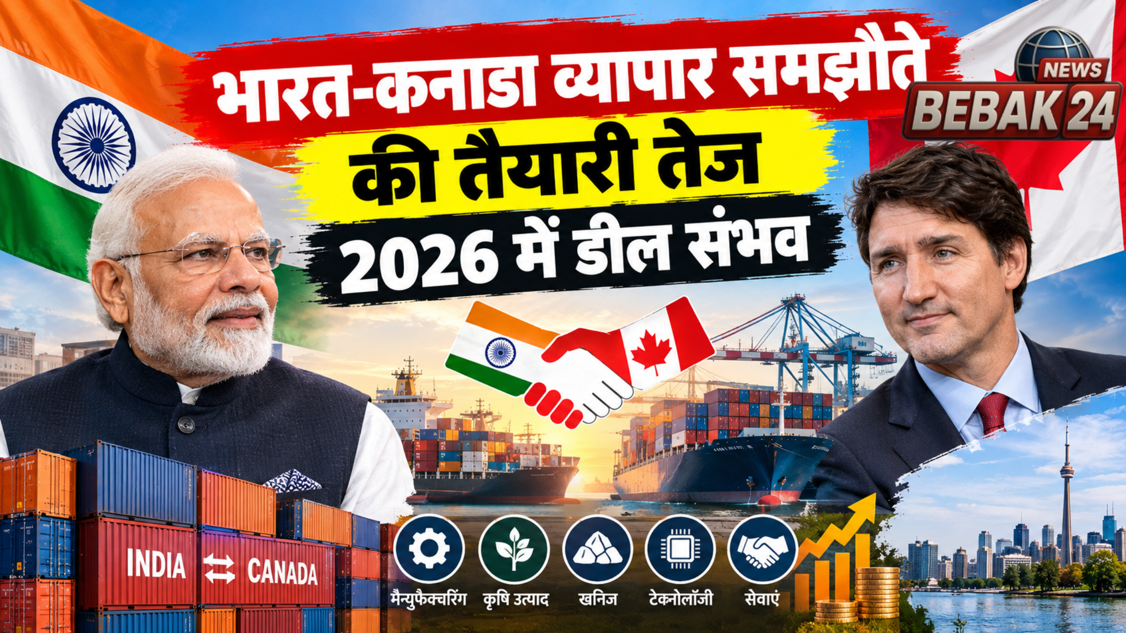 भारत-कनाडा व्यापार समझौते की तैयारी तेज, 2026 में डील संभव