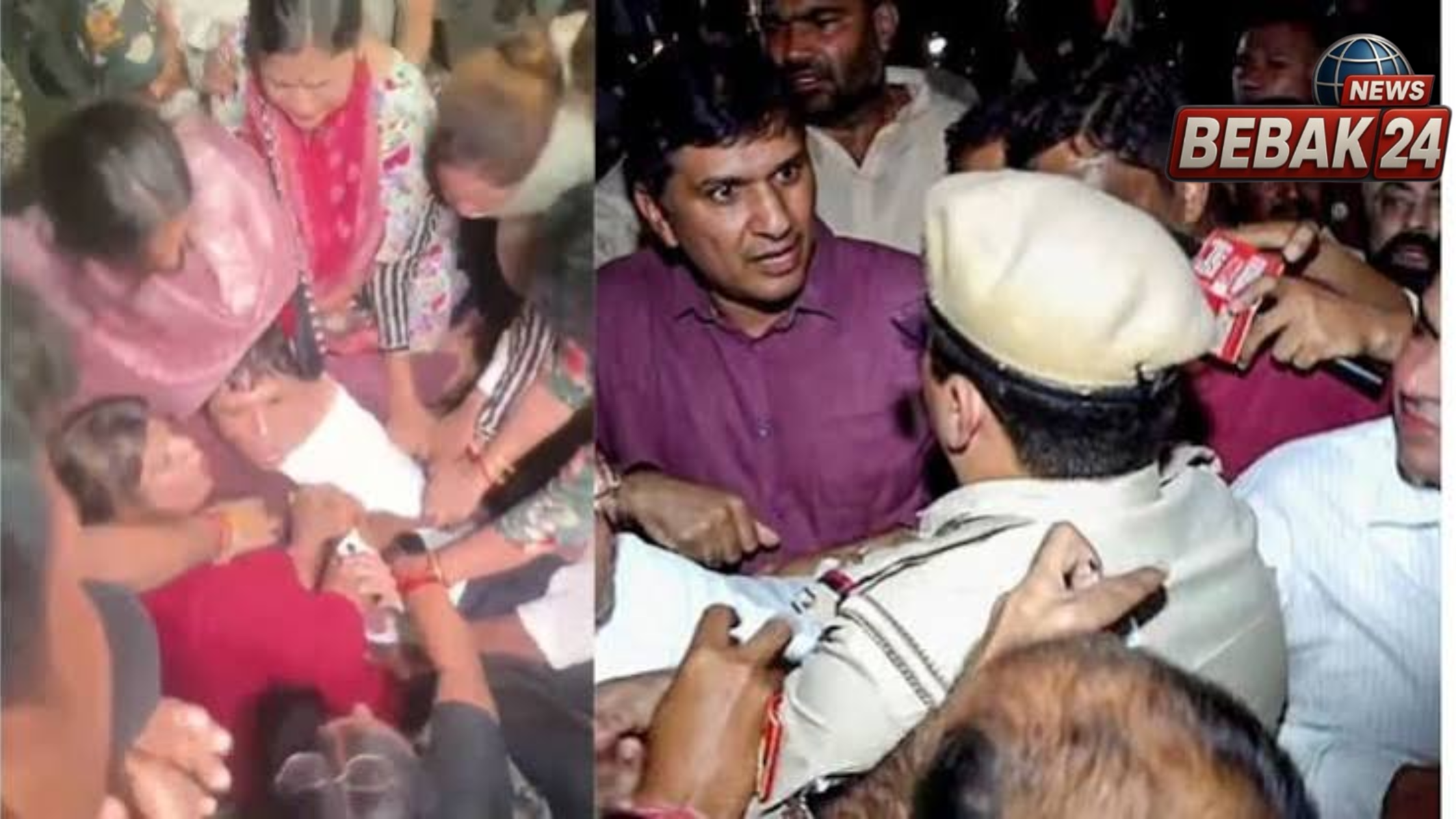 थप्पड़ विवाद पर आप का प्रदर्शन, एफआईआर की मांग कर रहे नेता हिरासत में