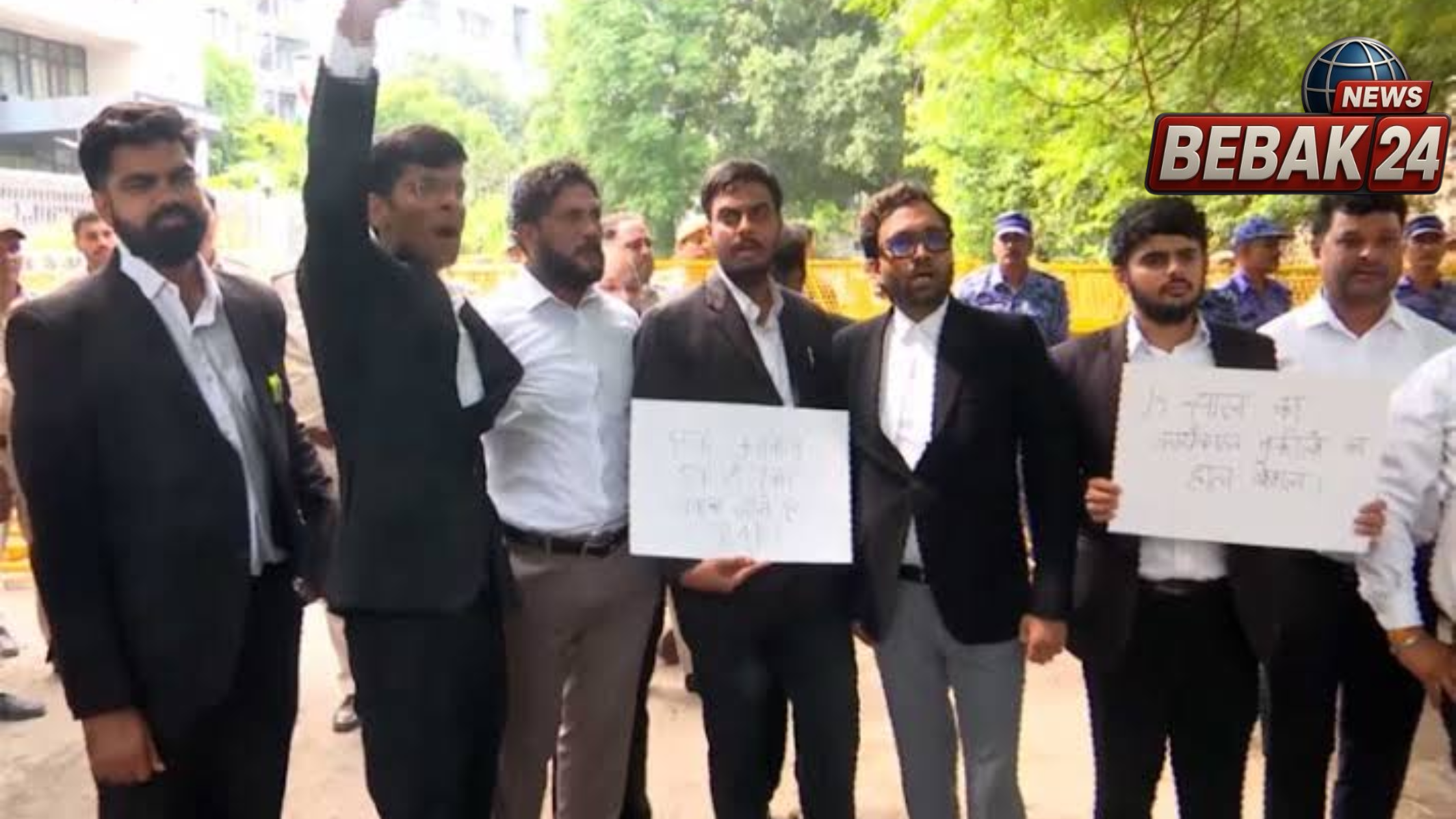 दिल्ली में वकीलों का प्रदर्शन: बीसीआई अध्यक्ष के इस्तीफे की मांग, समर्थन मिलने के बाद सुरक्षा बढ़ी
