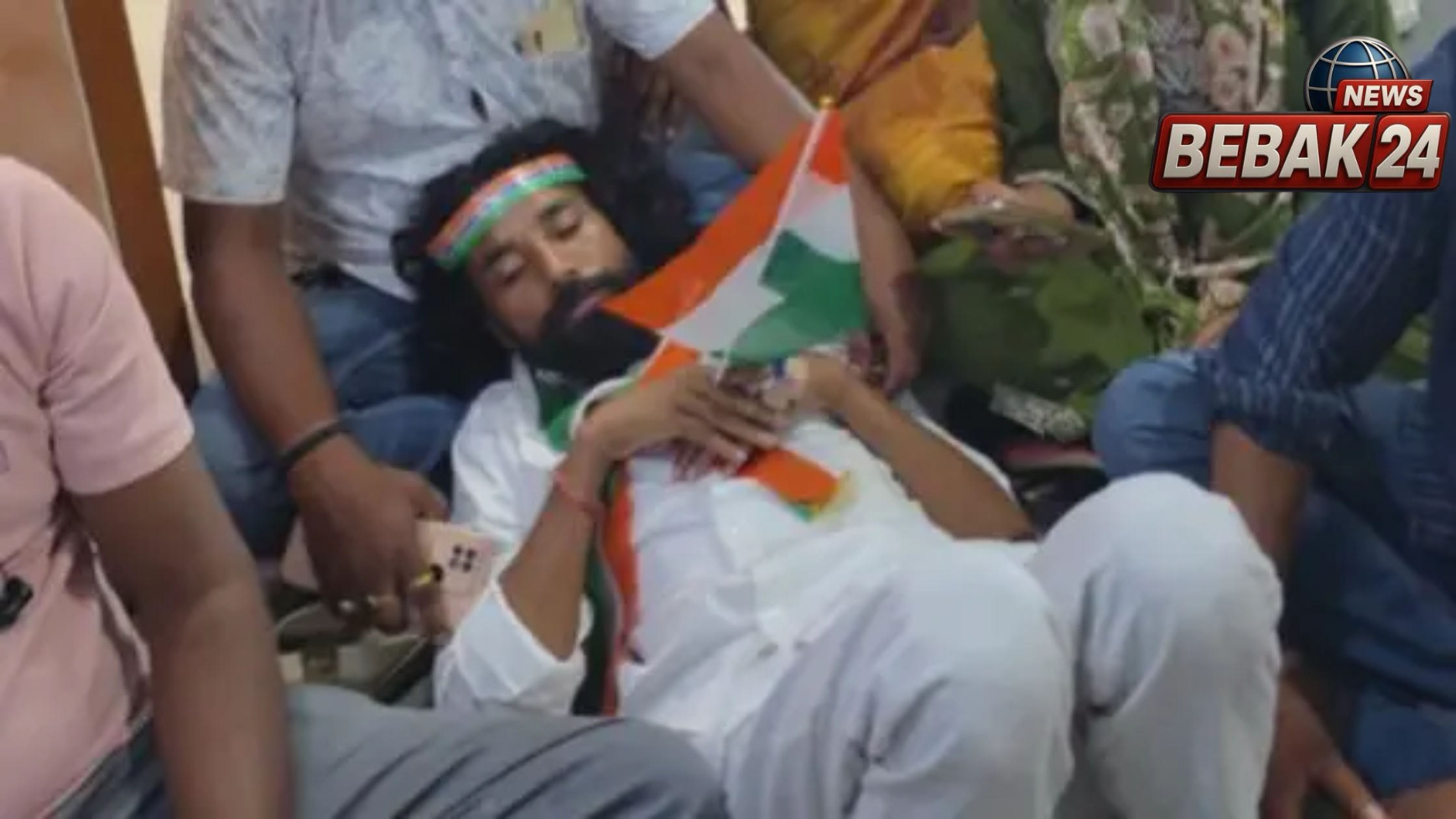 झारखंड प्रोटेस्ट: देवेंद्र नाथ महतो का आरोप- पुलिस ने तिरंगा यात्रा में शामिल होने से रोका, धक्का-मुक्की में सीने में लगी चोट