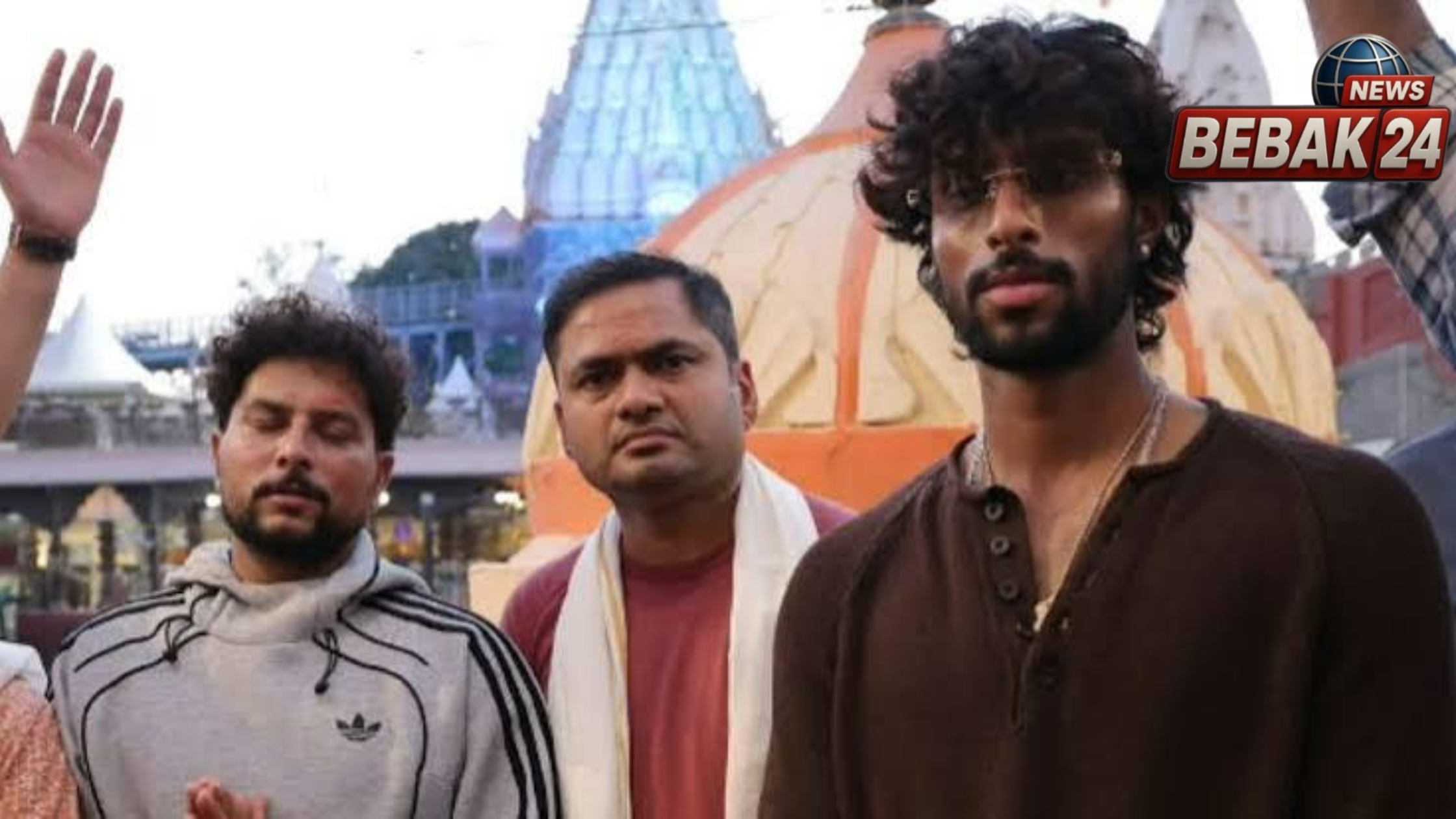 महाकाल की शरण में पहुंचे कुलदीप और तिलक, भस्म आरती में लिया आशीर्वाद