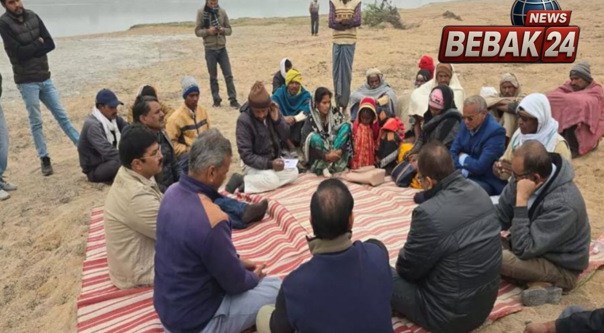 रेणुका नदी में ओबरा तापीय परियोजना की राखड़ गिरने से फूटा ग्रामीणों का गुस्सा