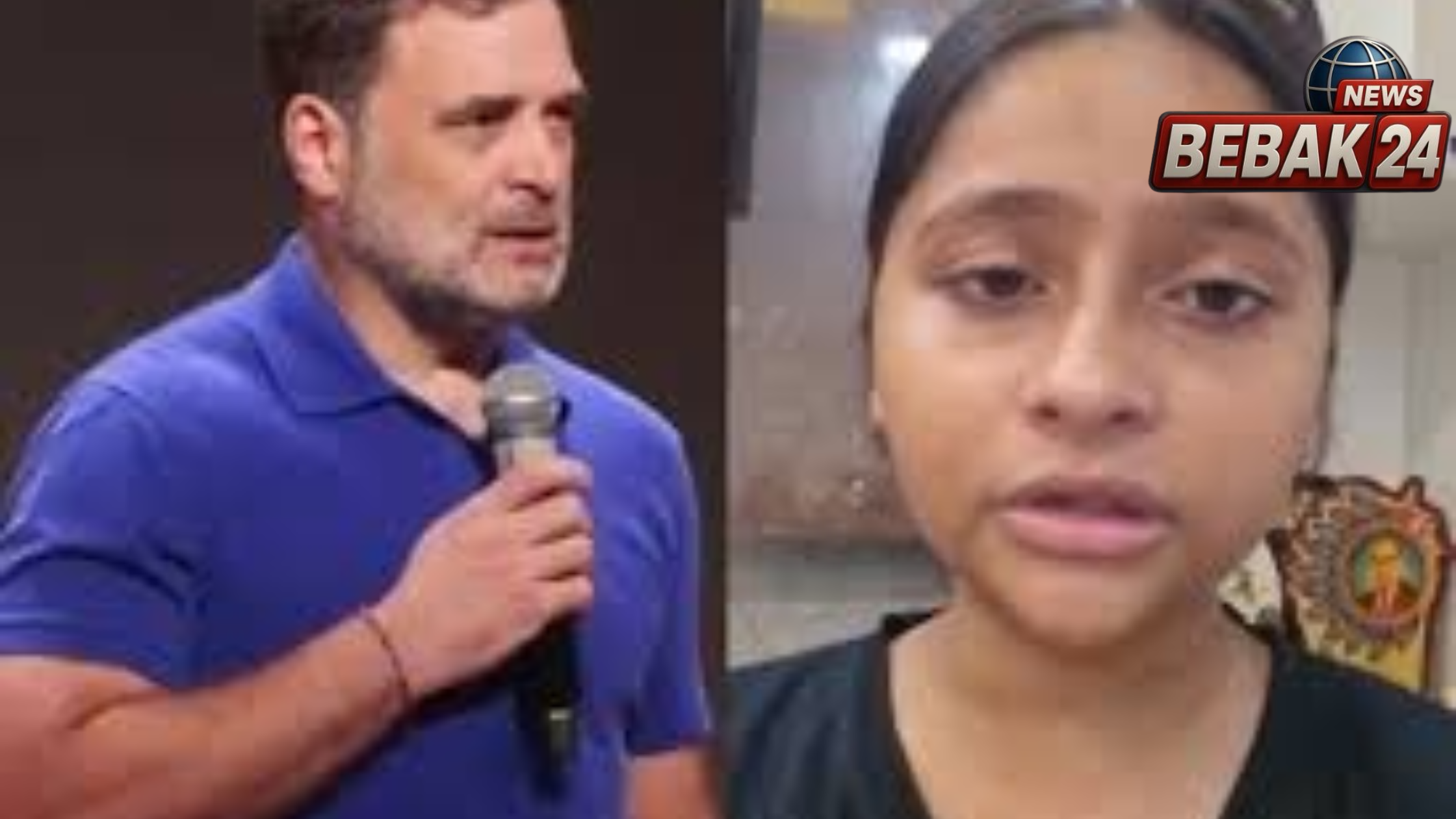 घायल प्रदर्शनकारी की बेटी से राहुल गांधी बोले- घबराओ मत, मैं तुम्हारे साथ हूं